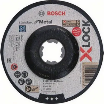 Řezný kotouč Brusný kotouč na kov 125x6x22,23mm Bosch X-LOCK SfM 2.608.619.366