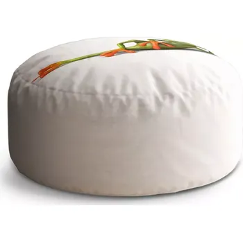 Sedací pytel Kulatý taburet Circle Ležící žába: 38x48 cm - Sablio