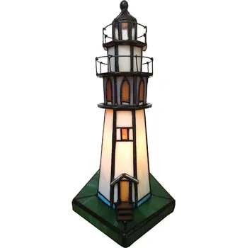Lampička Stolní lampa Tiffany Lighthouse - 11*11*25 cm