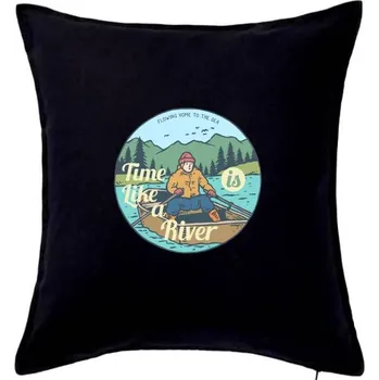 Polštář River Boat - Polštář 50x50 - 50x50 - Pouze potah ( Černá )