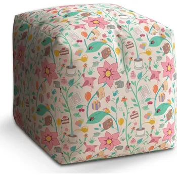 Taburet Taburet Kostka Malování: 40x40x40 cm - Sablio