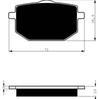 Brzda pro motocykl Přední brzdové destičky Goldfren Yamaha TT 600 1989-1989 směs S3