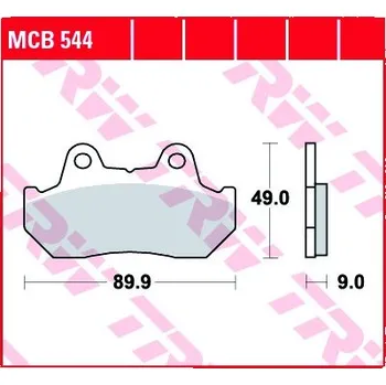Brzda pro motocykl Přední brzdové destičky TRW / Lucas Honda VF 500 F2 1984 - 1986