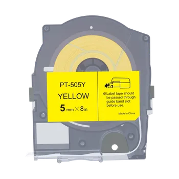 Max LM-505Y, 5mm x 8m, žlutá kompatibilní páska