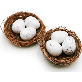 Velikonoční dekorace mech-mech.cz Křepelčí vejce v hnízdě - 2 ks