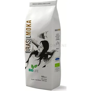 Farmaceutická surovina Zrnková káva 85% Arabika, 15% Robusta, 1 kg | BRASIL MOKA, Bio Life