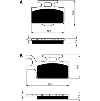 Brzda pro motocykl Přední brzdové destičky Goldfren Kawasaki KX 65 2000-2012 směs S3