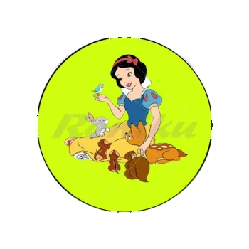 Jedlá dekorace na dort SNĚHURKA zelená, VARIANTA Jedlý papír 587