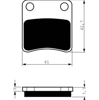 Brzda pro motocykl Přední brzdové destičky Goldfren SYM Orbit 125 2008-2009 směs S3