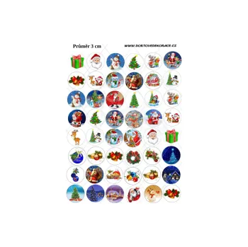 Přisada na vaření a pečení VÁNOČNÍ bez ohraničení, VARIANTA Jedlý papír 1089