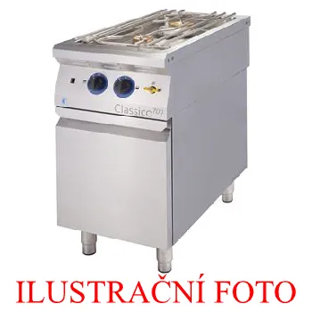 Sporák Plynový sporák - 2 hořákový s dvířky (PB) (G-C- 2/700 D (PB) PROPAN-BUTAN)