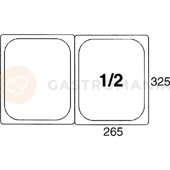 Gastro oděv Gastronádoba GN1/2 65 mm z polypropylenu | CONTACTO, 5512/065
