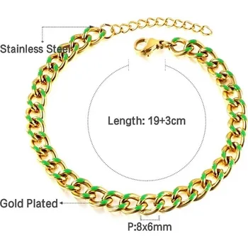 Náramek Elegantní dámský náramek z chirurgické oceli - 77G