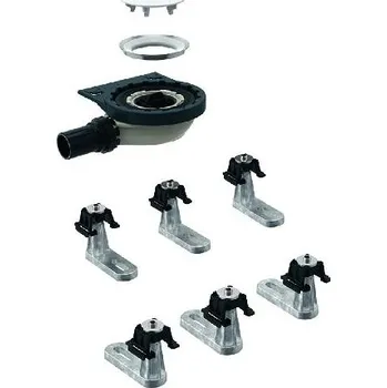 Sprchová vanička Geberit Setaplano - Souprava pro hrubou montáž ke sprchové vaničce, výška vodního uzávěru 30 mm, d40 mm, 6 noh 154.021.00.1