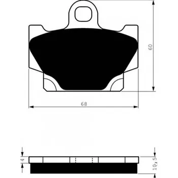 Brzda pro motocykl Přední brzdové destičky Goldfren Yamaha XZ 550 1982-1984 směs S3