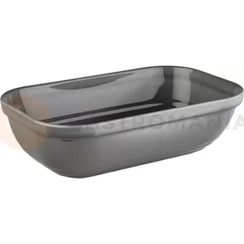 Šedá obdelniková melaminová mísa GN 1/2 | APS, Emma