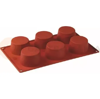 Kuchyňská sůl Silikonová forma Formaflex na monoporce - 300x175 mm, 6 ks x 50x35 mm, 100 ml - FR065 | PAVONI, Cupcake