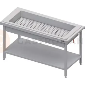 Kuchyňská linka Centrální stůl s vanou, 4xGN 1/1, vrchní deska z nerezové oceli | STALGAST, ST 103