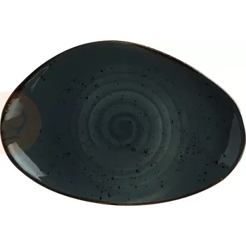 Talíř Talíř z porcelánu, 35x21 cm, šedý | FINE DINE, Kolory Ziemi Arando