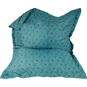 Sedací pytel Sedací pytel 160 x 120cm D122 tyrkysová/šedá