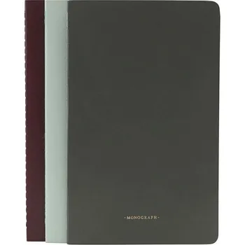 Monograph Zápisník Ruled velký, set 3 ks