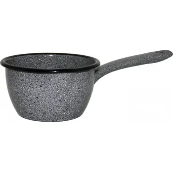 Hrnec Metalac Kámen, kónický smaltovaný rendlík s nálevkou a ručkou 12 cm, 0,7 l