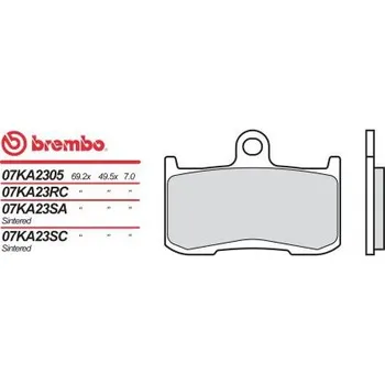 Motodíl Přední brzdové destičky Brembo Kawasaki 900 Z A2 (DEPOTENZIATA) 2018 - směs 05