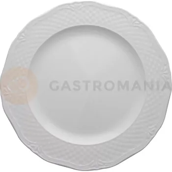 Talíř Plytký talíř z bílého porcelánu o průměru 24 cm | LUBIANA, Afrodyta