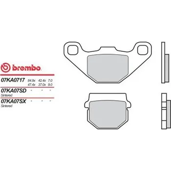 Motodíl Přední brzdové destičky Brembo Can-Am 200 RALLY 2X4 2003 - 2004 směs 17
