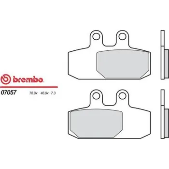 Motodíl Přední brzdové destičky Brembo Aprilia 500 SCARABEO left caliper 2004 - 2005 směs XS