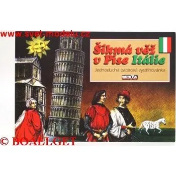 omalovánky Vystřihovánka Šikmá věž v Pise Itálie 33475