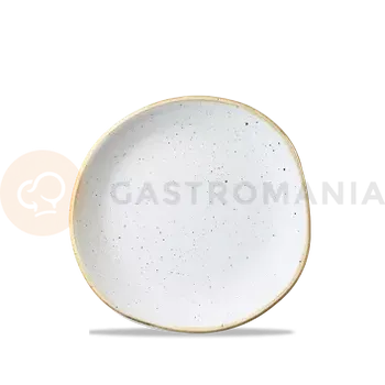 Talíř Bílý mělký talíř Trace, ručně zdobený 18,6 cm | CHURCHILL, Stonecast Barley White