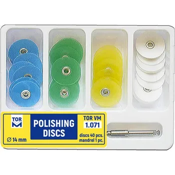 TOR sada leštících disků (40 ks + mandrel) Ø 14 mm