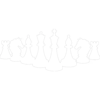 Samolepicí dekorace na vozidlo Šachy samolepka na auto - růžová tmavá / 10x4 cm