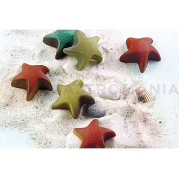 Kuchyňská sůl Forma na čokoládu a pralinky - hvězdice, 34x34x15 mm, 5,6 ml - SCG42 Starfish | SILIKOMART, EasyChoc