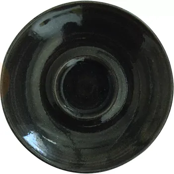 Porcelánový podšálek, onyxově černý 15,6 cm | CHURCHILL, Monochrome