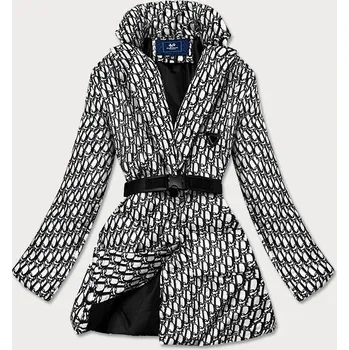 Dámská cargo bunda Lehká bílá bunda pro ženy s páskem X2H9 Ann Gissy, odstíny černé XL (42) i392_18023-53