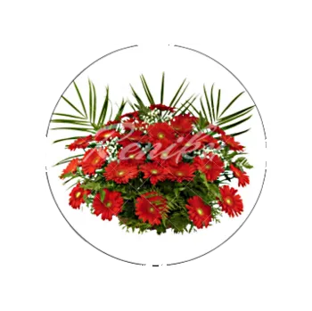 Jedlá dekorace na dort GERBERY, VARIANTA Jedlý papír 220