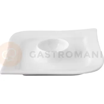 Servírovací stolek Porcelánový stojánek na vejce 12,5 x 12,5 cm | AMBITION, Kubiko/Fala