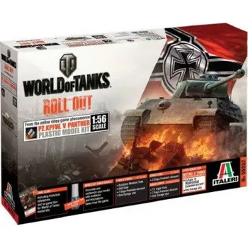 Plastikový model ITALERI WORLD OF TANKS PZ. KPFW. V PANTHER WITH BONUS CODE 56502