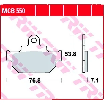 Brzda pro motocykl Přední brzdové destičky TRW / Lucas Suzuki RM 250 1985 -