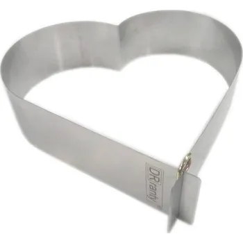 Forma na pečení DR ranty DRS8 forma na dort ve tvaru srdce bez dna 26 x 8 cm