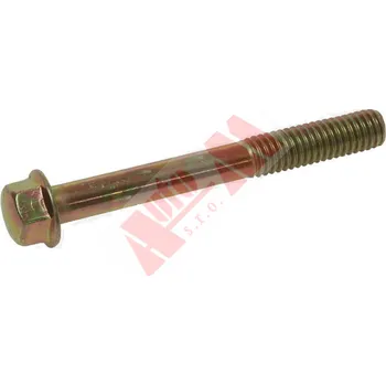 Matice šroub M6x1 x 70 mm s límcem žlutý