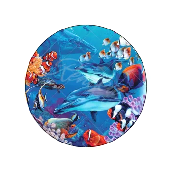 Jedlá dekorace na dort MOŘE 1, VARIANTA Jedlý papír 1270