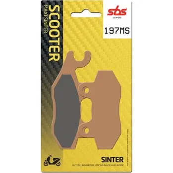 Brzda pro motocykl Zadní brzdové destičky SBS Peugeot 300 Geopolis RS (Nissin cal.) 2010 - 2014 směs MS