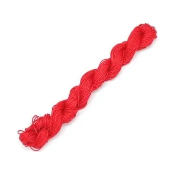 Korálek Nylonová šňůra červená 1,0mm (5m)