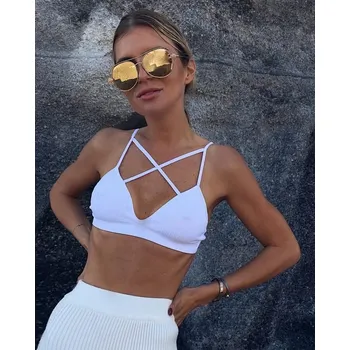 Podprsenka BeChick Bílá podprsenka Seamless Front BeChick ❤