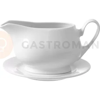 Servírovací stolek Nálevka na omáčku z porcelánu, 0,4 l, bílá | FINE DINE, Bianco