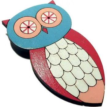 Brož Petra Truszyková Brož dřevěná - růžová