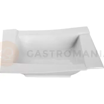 Servírovací stolek Porcelánová hranatá miska 18 x 18 cm | AMBITION, Kubiko